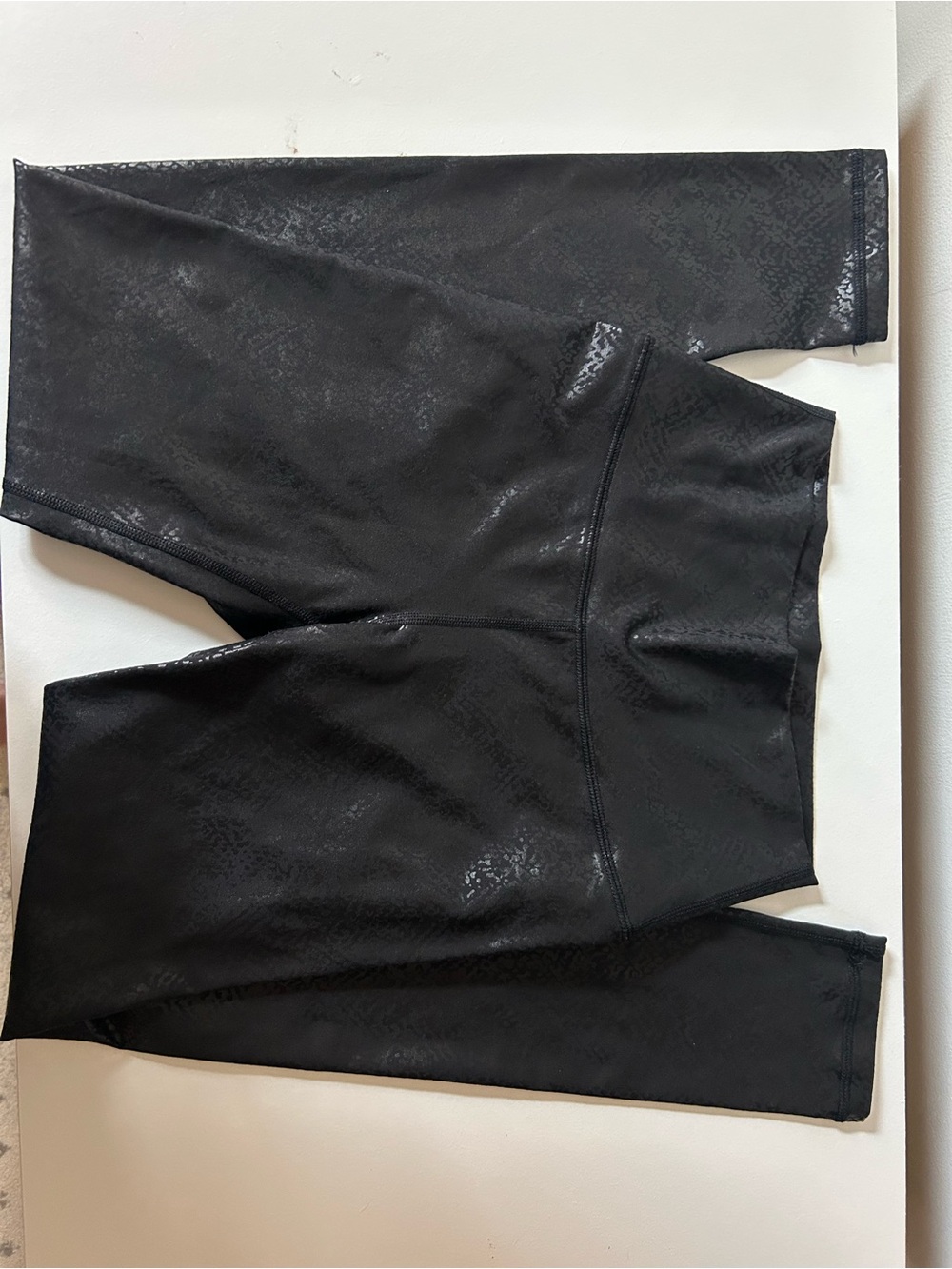 aerie Black High-Waist Shiny Leggings
